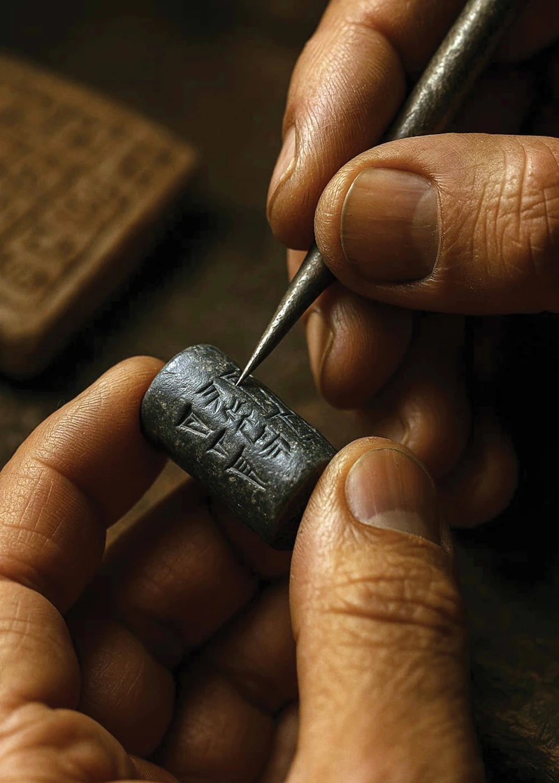 Close-up of Cylinder Seals – 3500 BC